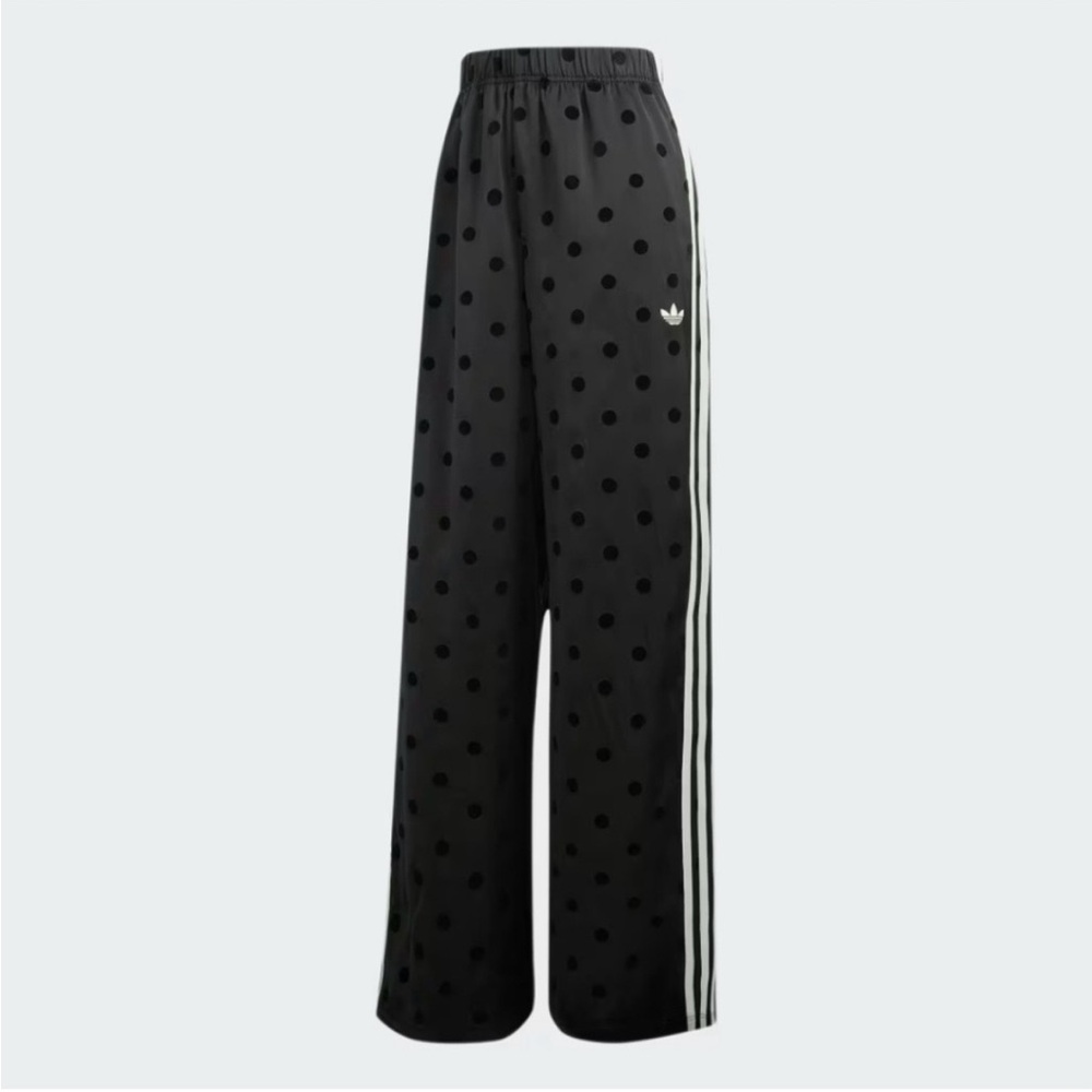 Adidas Black Polka Dot Wide Leg Pants - SOLD OUT everywhere!!